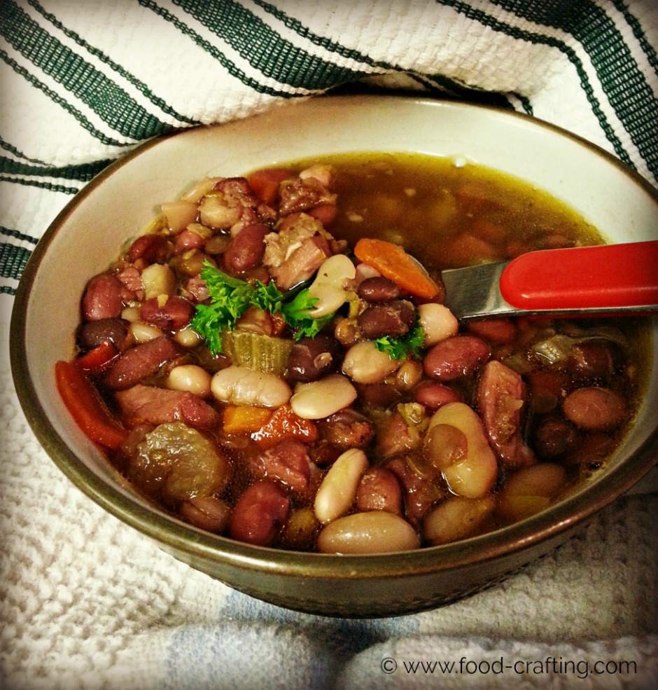 mixed-bean-ham-soup