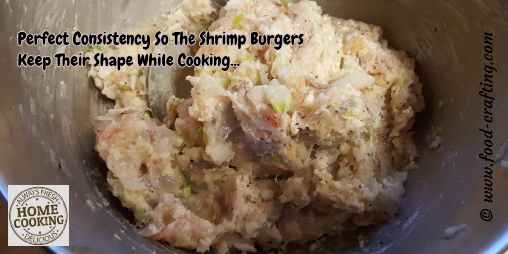 shrimp-mixture - grilled shrimp burgers recipe