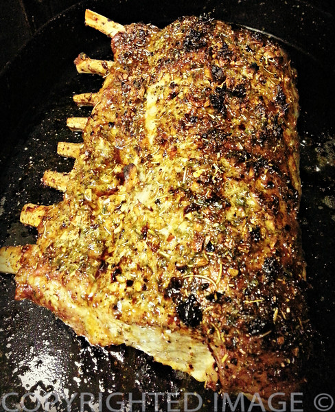 Pork Loin Rack Roast just out of the oven | food-crafting.com