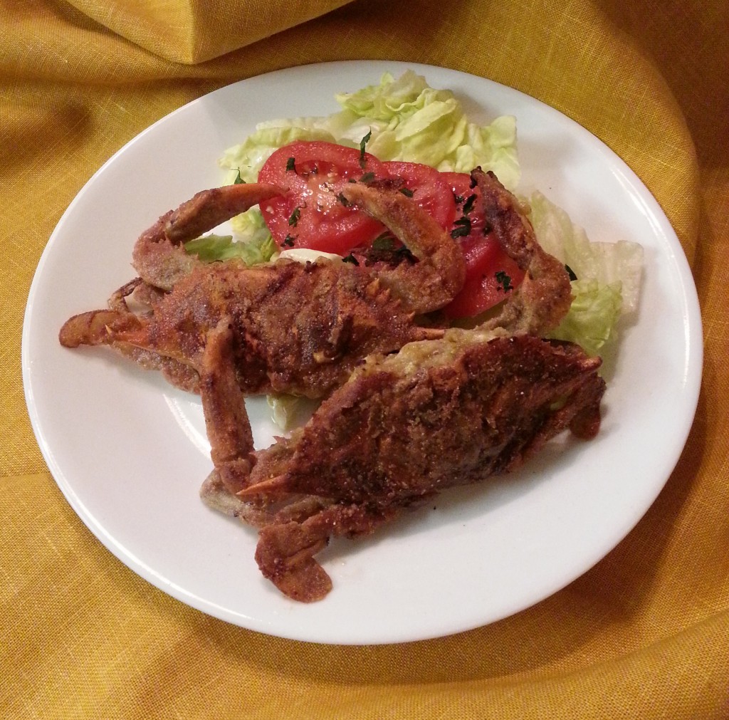 Pan Fried Soft Shell Crabs