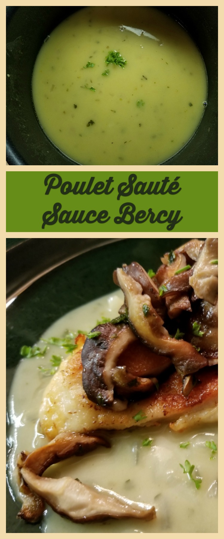 Gather a few ingredients for Poulet Sauté Sauce Bercy - sauteed chicken in a shallot infused wine flavored roux. A restaurant worthy chicken dinner!