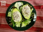 tuna salad stuffed avocado