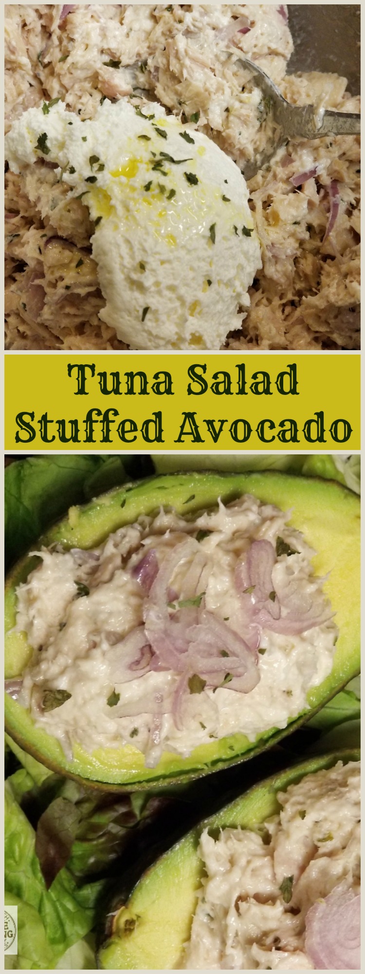 Tuna Salad Stuffed Avocado