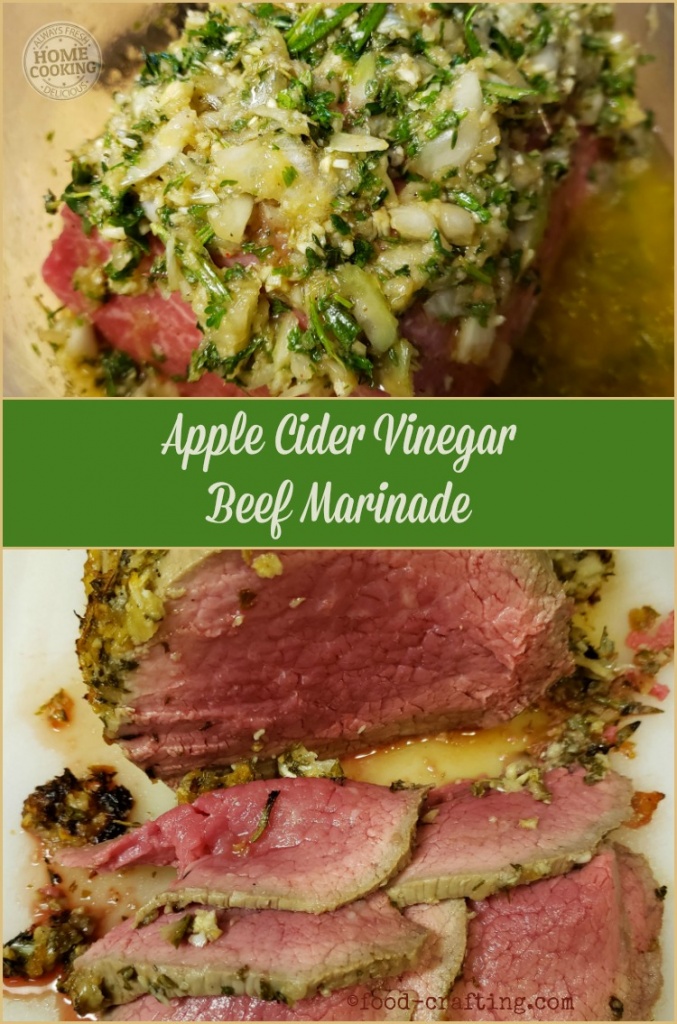 an apple cider vinegar #marinade for a #beef roast